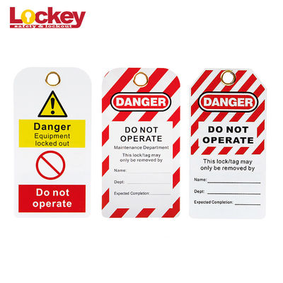 Lokkey Custom PVC Warning Scaffold Safety Tags Lokkout Wodoszczelna Izolacja