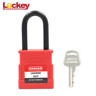 Miedziany zamek rdzeń Nylon Body Safety Padlock Tagout