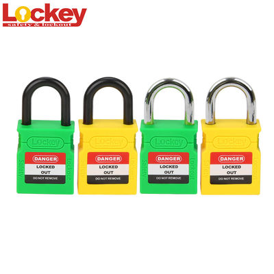 Lockey Steel Krótkie kajdanki 25mm Bezpieczeństwo Loto zamek