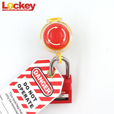 Lokkey Elektryczny przełącznik blokada Przejrzysty przycisk awaryjnego zatrzymania bezpieczeństwa