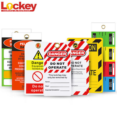 0.5mm Nie uruchamiaj pvc Tagout Tag dla przemysłowego Loto